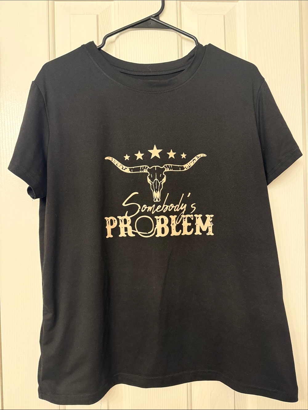 Black 'Somebody's Problem' Graphic Tee